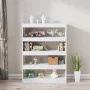 Estantería/divisor de espacios blanco 100x30x135 cm de vidaXL, Librerías y estanterías - Ref: Foro24-811754, Precio: 94,66 €,...