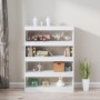 Estantería/divisor de espacios blanco 100x30x135 cm de vidaXL, Librerías y estanterías - Ref: Foro24-811754, Precio: 95,81 €,...