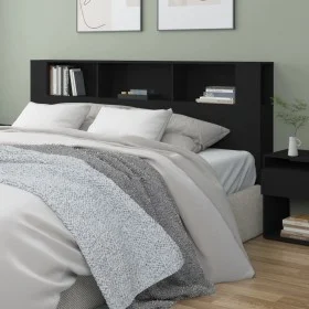 Schwarzes Kopfteilmöbel 200x18,5x104,5 cm von vidaXL, Kopf- und Fußteile - Ref: Foro24-811953, Preis: 80,32 €, Rabatt: %