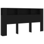 Mueble cabecero negro 200x18,5x104,5 cm de vidaXL, Cabeceros y pies de cama - Ref: Foro24-811953, Precio: 82,46 €, Descuento: %