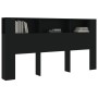 Mueble cabecero negro 200x18,5x104,5 cm de vidaXL, Cabeceros y pies de cama - Ref: Foro24-811953, Precio: 82,46 €, Descuento: %