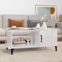 Mesa de centro madera contrachapada blanco brillo 90x50x40 cm de vidaXL, Mesas de centro - Ref: Foro24-812759, Precio: 47,93 ...