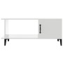 Mesa de centro madera contrachapada blanco brillo 90x50x40 cm de vidaXL, Mesas de centro - Ref: Foro24-812759, Precio: 47,93 ...