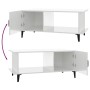 Mesa de centro madera contrachapada blanco brillo 90x50x40 cm de vidaXL, Mesas de centro - Ref: Foro24-812759, Precio: 47,93 ...