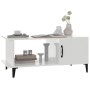 Mesa de centro madera contrachapada blanco brillo 90x50x40 cm de vidaXL, Mesas de centro - Ref: Foro24-812759, Precio: 47,93 ...