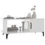 Mesa de centro madera contrachapada blanco brillo 90x50x40 cm de vidaXL, Mesas de centro - Ref: Foro24-812759, Precio: 47,53 ...