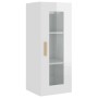 Armario de pared colgante blanco brillante 34,5x34x90 cm de vidaXL, Aparadores - Ref: Foro24-812453, Precio: 61,73 €, Descuen...
