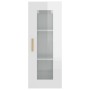 Armario de pared colgante blanco brillante 34,5x34x90 cm de vidaXL, Aparadores - Ref: Foro24-812453, Precio: 61,73 €, Descuen...