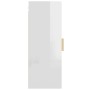 Armario de pared colgante blanco brillante 34,5x34x90 cm de vidaXL, Aparadores - Ref: Foro24-812453, Precio: 61,73 €, Descuen...