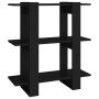 Estantería/divisor de espacios negro 80x30x87 cm de vidaXL, Librerías y estanterías - Ref: Foro24-811584, Precio: 47,47 €, De...