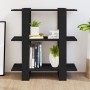 Estantería/divisor de espacios negro 80x30x87 cm de vidaXL, Librerías y estanterías - Ref: Foro24-811584, Precio: 47,47 €, De...