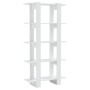 Estantería/divisor de espacios blanco brillo 80x30x160 cm de vidaXL, Librerías y estanterías - Ref: Foro24-811571, Precio: 72...