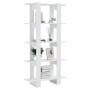 Estantería/divisor de espacios blanco brillo 80x30x160 cm de vidaXL, Librerías y estanterías - Ref: Foro24-811571, Precio: 72...