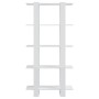 Estantería/divisor de espacios blanco brillo 80x30x160 cm de vidaXL, Librerías y estanterías - Ref: Foro24-811571, Precio: 72...