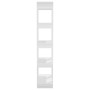 Estantería/divisor de espacios blanco brillo 80x30x160 cm de vidaXL, Librerías y estanterías - Ref: Foro24-811571, Precio: 72...