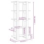 Estantería/divisor de espacios blanco brillo 80x30x160 cm de vidaXL, Librerías y estanterías - Ref: Foro24-811571, Precio: 72...