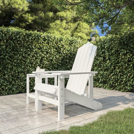 Silla de jardín Adirondack HDPE blanca de vidaXL, Sillas de jardín - Ref: Foro24-318637, Precio: 179,03 €, Descuento: %
