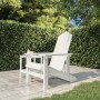Silla de jardín Adirondack HDPE blanca de vidaXL, Sillas de jardín - Ref: Foro24-318637, Precio: 179,03 €, Descuento: %