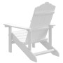 Silla de jardín Adirondack HDPE blanca de vidaXL, Sillas de jardín - Ref: Foro24-318637, Precio: 179,03 €, Descuento: %