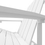 Silla de jardín Adirondack HDPE blanca de vidaXL, Sillas de jardín - Ref: Foro24-318637, Precio: 179,03 €, Descuento: %