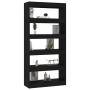 Estantería/divisor madera de ingeniería negro 80x30x166 cm de vidaXL, Librerías y estanterías - Ref: Foro24-811719, Precio: 8...
