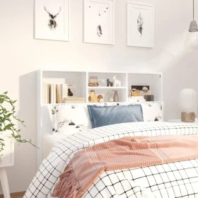 Weißes Kopfteilmöbel 120x19x103,5 cm von vidaXL, Kopf- und Fußteile - Ref: Foro24-811853, Preis: 58,50 €, Rabatt: %