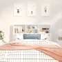 White headboard furniture 120x19x103.5 cm by vidaXL, Headboards and footboards - Ref: Foro24-811853, Price: 58,50 €, Discount: %