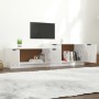 Mueble TV madera contrachapada blanco brillante 158,5x36x45 cm de vidaXL, Muebles TV - Ref: Foro24-811490, Precio: 84,76 €, D...