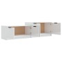 Mueble TV madera contrachapada blanco brillante 158,5x36x45 cm de vidaXL, Muebles TV - Ref: Foro24-811490, Precio: 84,76 €, D...