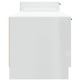 Mueble TV madera contrachapada blanco brillante 158,5x36x45 cm de vidaXL, Muebles TV - Ref: Foro24-811490, Precio: 84,76 €, D...