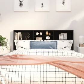 Black headboard furniture 180x19x103.5 cm by vidaXL, Headboards and footboards - Ref: Foro24-811881, Price: 73,02 €, Discount: %