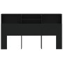 Mueble cabecero negro 180x19x103,5 cm de vidaXL, Cabeceros y pies de cama - Ref: Foro24-811881, Precio: 70,53 €, Descuento: %