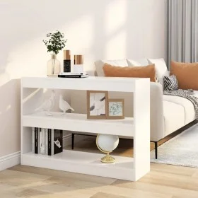 Estantería/divisor de espacios blanco 100x30x72 cm de vidaXL, Librerías y estanterías - Ref: Foro24-811736, Precio: 68,85 €, ...