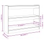 Estantería/divisor de espacios blanco 100x30x72 cm de vidaXL, Librerías y estanterías - Ref: Foro24-811736, Precio: 70,86 €, ...