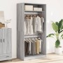 Armario de madera contrachapada gris Sonoma 100x50x200 cm en Armarios roperos | Comprar online en Foru.es