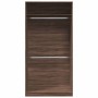 Armario madera contrachapada color roble marrón 100x50x200 cm en Armarios roperos | Comprar online en Foru.es