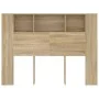 Mueble cabecero color roble Sonoma 140x18,5x104,5 cm de vidaXL, Cabeceros y pies de cama - Ref: Foro24-811928, Precio: 60,97 ...