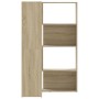 Estantería de esquina 4 niveles madera roble Sonoma 85x85x140cm en Librerías y estanterías | Comprar online en Foru.es