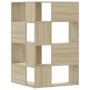 Estantería de esquina 4 niveles madera roble Sonoma 85x85x140cm en Librerías y estanterías | Comprar online en Foru.es
