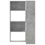 Estantería esquina 4 niveles madera gris hormigón 85x85x140 cm en Librerías y estanterías | Comprar online en Foru.es