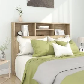 Mueble cabecero color roble Sonoma 140x19x103,5 cm de vidaXL, Cabeceros y pies de cama - Ref: Foro24-811865, Precio: 65,00 €,...