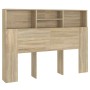 Mueble cabecero color roble Sonoma 140x19x103,5 cm de vidaXL, Cabeceros y pies de cama - Ref: Foro24-811865, Precio: 66,97 €,...