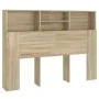 Mueble cabecero color roble Sonoma 140x19x103,5 cm de vidaXL, Cabeceros y pies de cama - Ref: Foro24-811865, Precio: 65,00 €,...