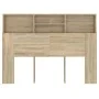 Mueble cabecero color roble Sonoma 140x19x103,5 cm de vidaXL, Cabeceros y pies de cama - Ref: Foro24-811865, Precio: 65,00 €,...