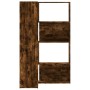 Estantería esquina 4 niveles madera roble ahumado 85x85x140 cm en Librerías y estanterías | Comprar online en Foru.es