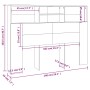 Mueble cabecero color roble Sonoma 140x19x103,5 cm de vidaXL, Cabeceros y pies de cama - Ref: Foro24-811865, Precio: 66,97 €,...