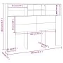 Mueble cabecero color roble Sonoma 140x19x103,5 cm de vidaXL, Cabeceros y pies de cama - Ref: Foro24-811865, Precio: 65,00 €,...