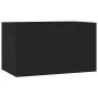 Armario de pared madera contrachapada negro 60x36,5x35 cm de vidaXL, Taquillas y armarios de almacenamiento - Ref: Foro24-812...
