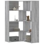 Estantería de esquina 4 niveles madera gris Sonoma 85x85x140 cm en Librerías y estanterías | Comprar online en Foru.es