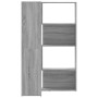 Estantería de esquina 4 niveles madera gris Sonoma 85x85x140 cm en Librerías y estanterías | Comprar online en Foru.es